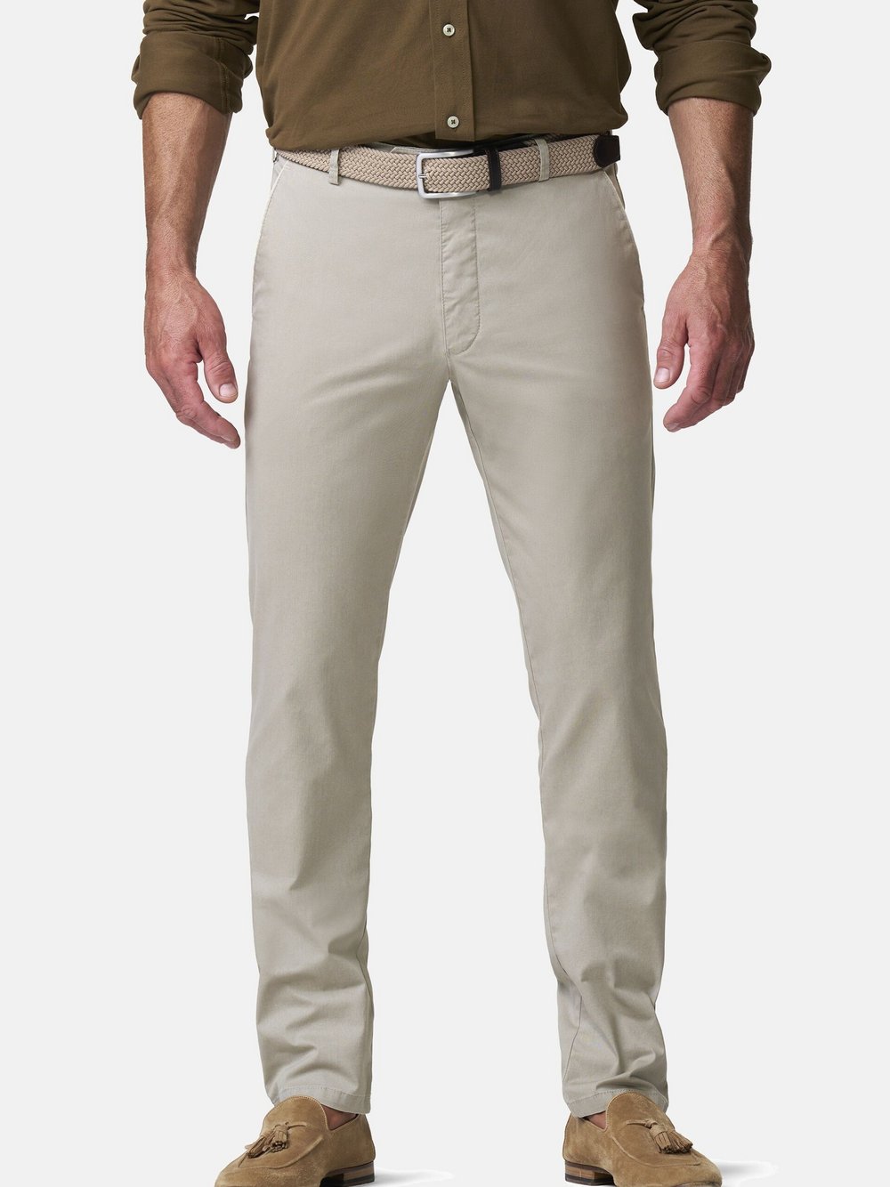 Thumbnail - MEYER Hosen Herren Baumwolle grau, 52