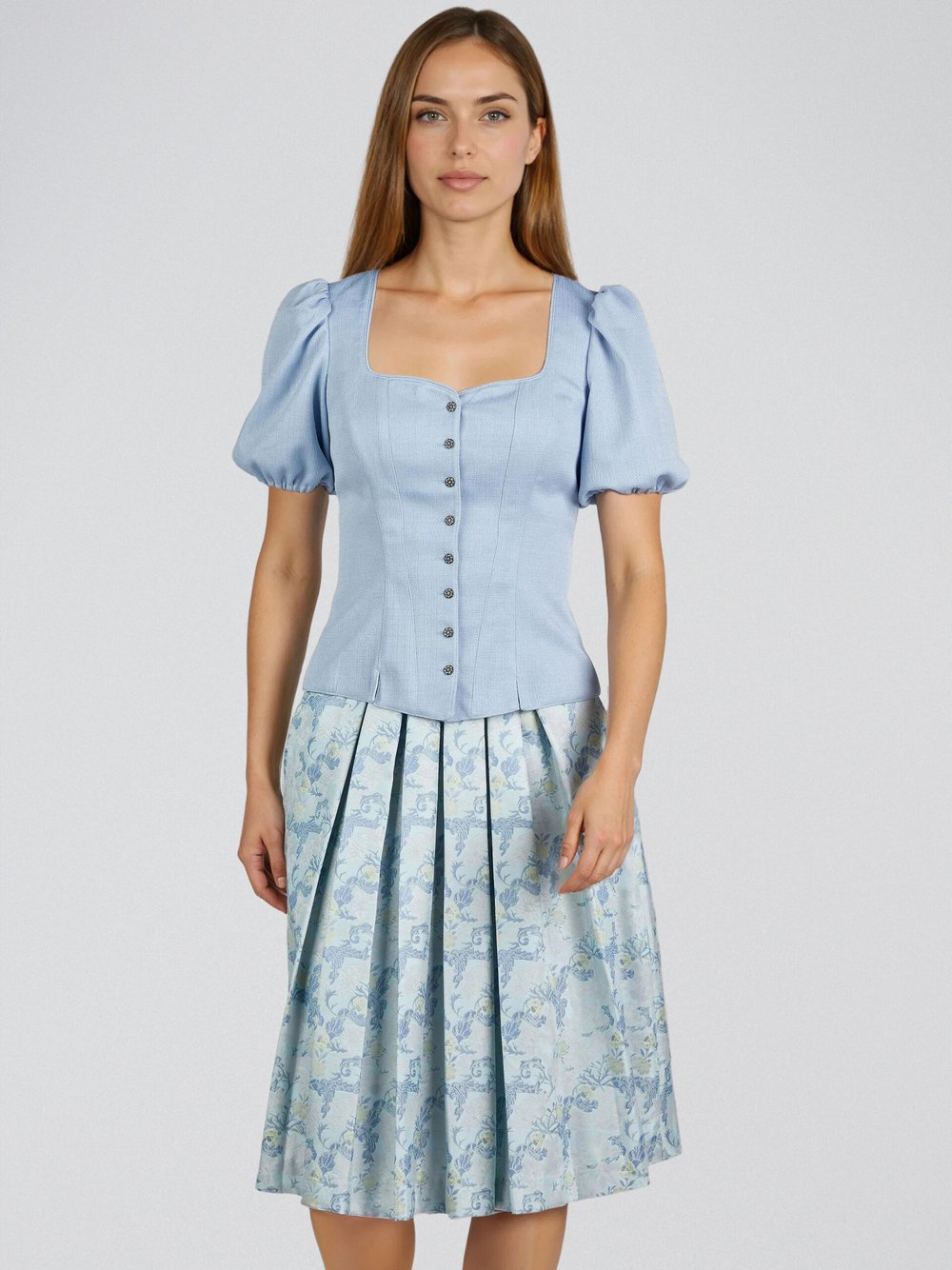 Thumbnail - Spieth & Wenksy Trachtenmieder Damen Polyamid blau, 32