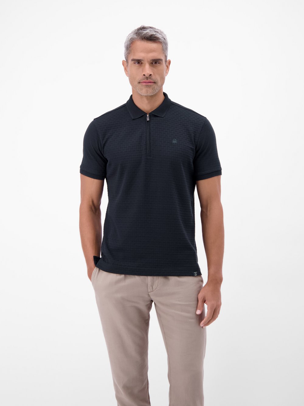Thumbnail - LERROS Poloshirt Herren Baumwolle blau, S