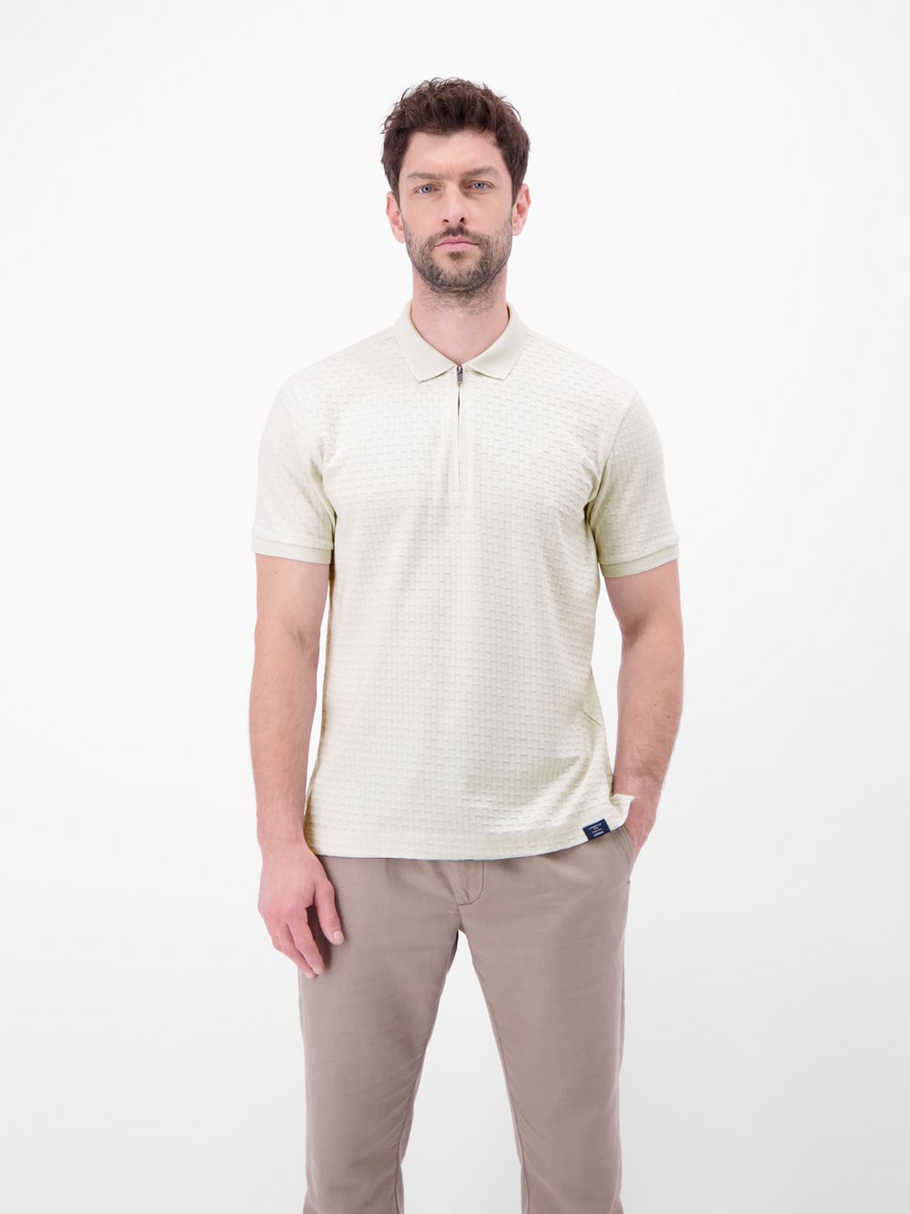Thumbnail - LERROS Poloshirt Herren Baumwolle beige, XXL