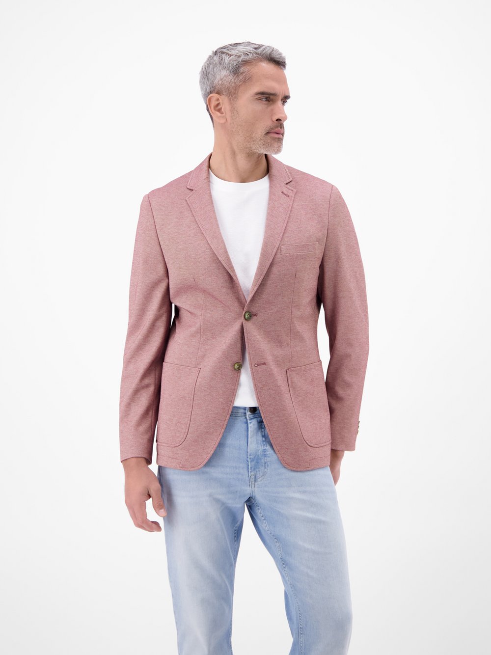 Thumbnail - LERROS Jerseysakko Herren Regular Fit rot, 60