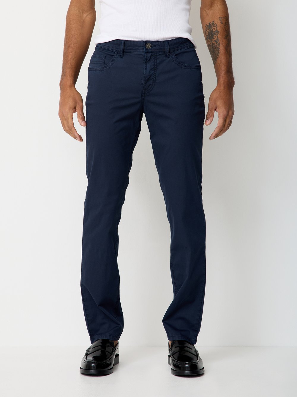Paddock`s 5-Pocket Hose Herren Baumwolle blau, 33-40