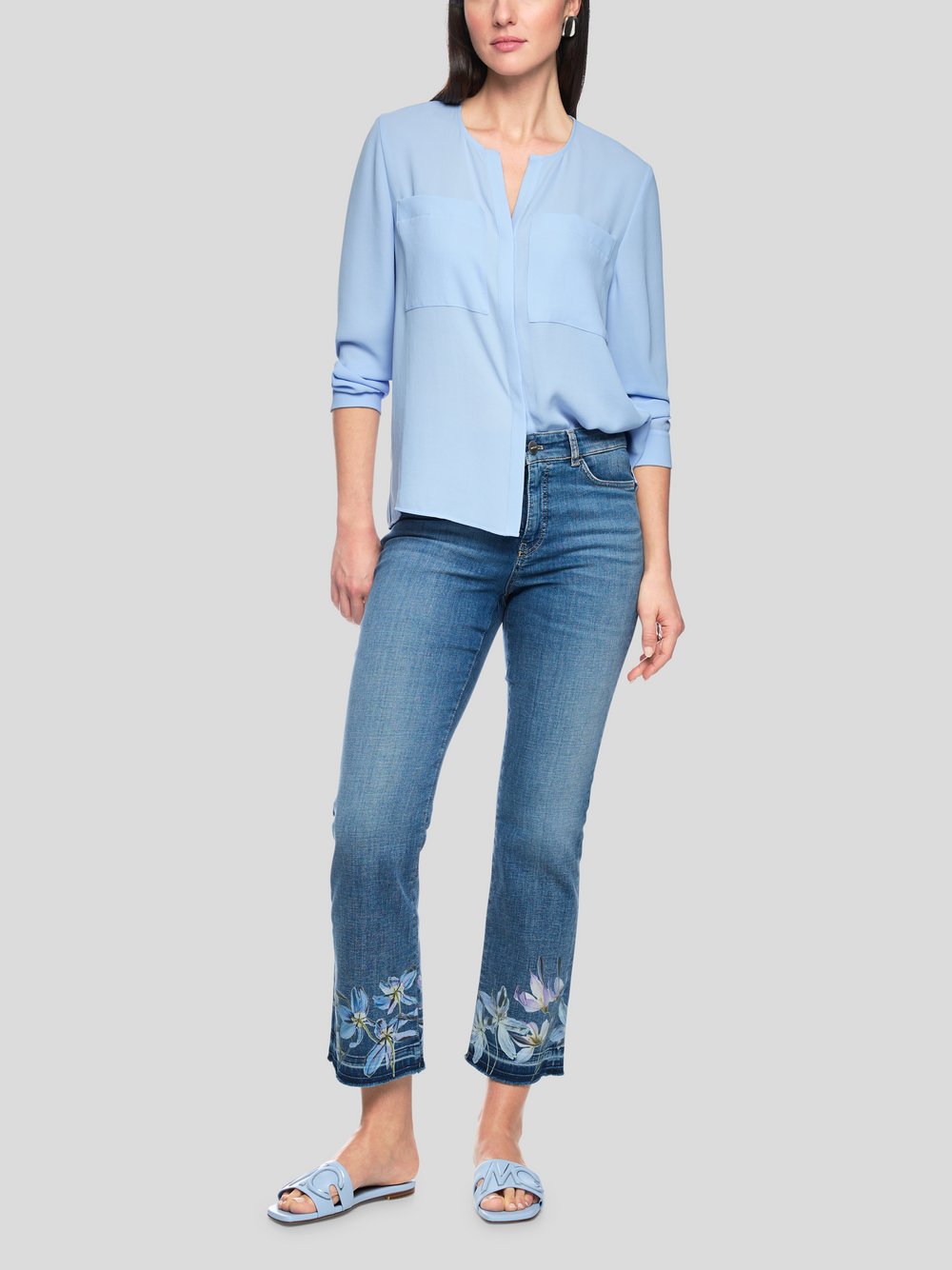 Thumbnail - Marc Cain Bluse Damen blau, 42
