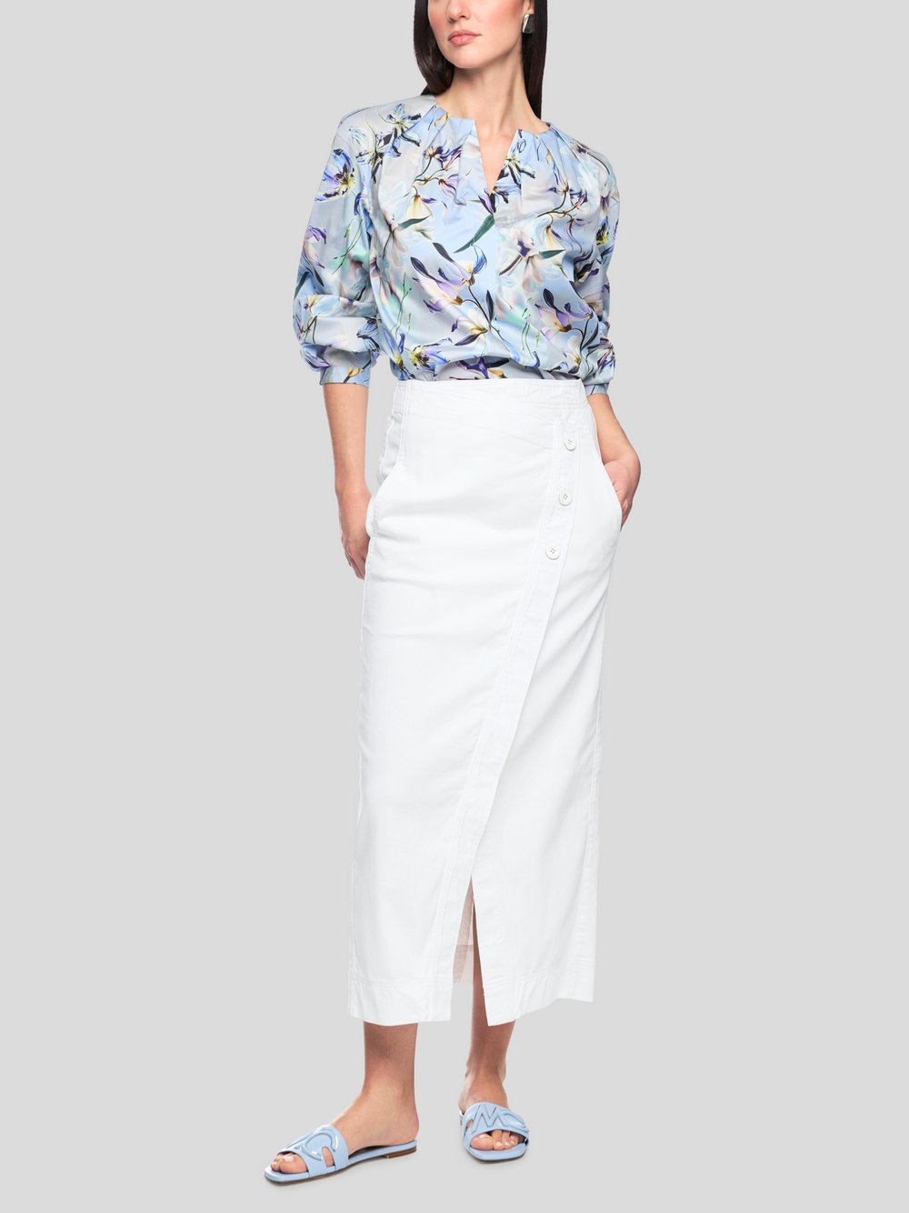 Thumbnail - Marc Cain Rock Damen Baumwolle weiß, 34