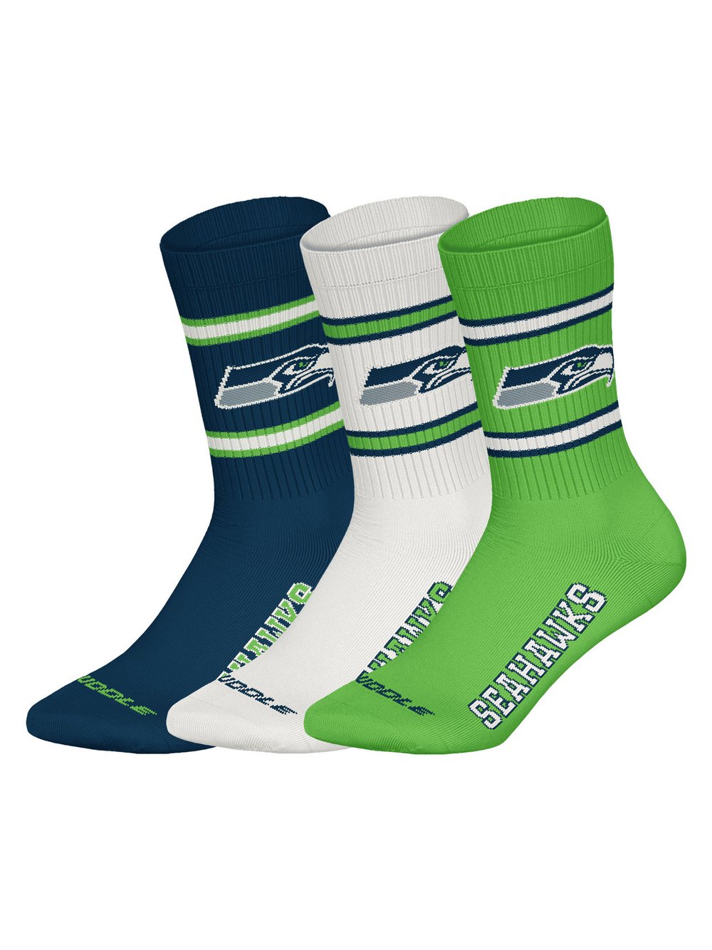 NFL Freizeitsocken  Damen Jersey mehrfarbig bedruckt, 39-42