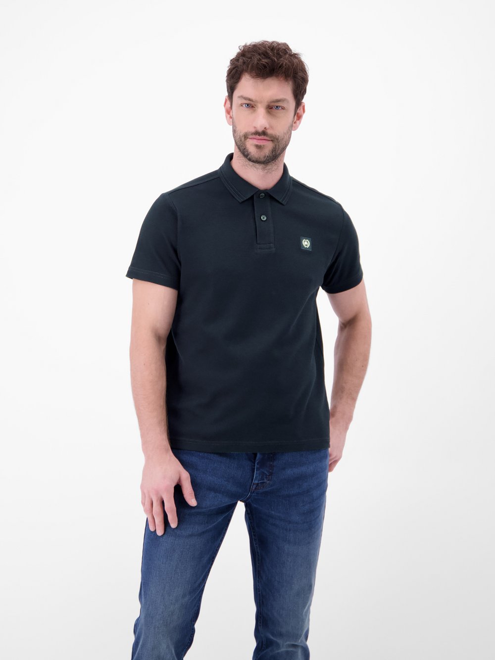 LERROS Poloshirt Herren Baumwolle blau, XL