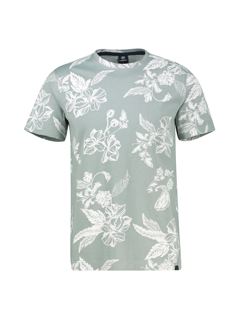 LERROS T-Shirt Herren Baumwolle grau gemustert, XXXL