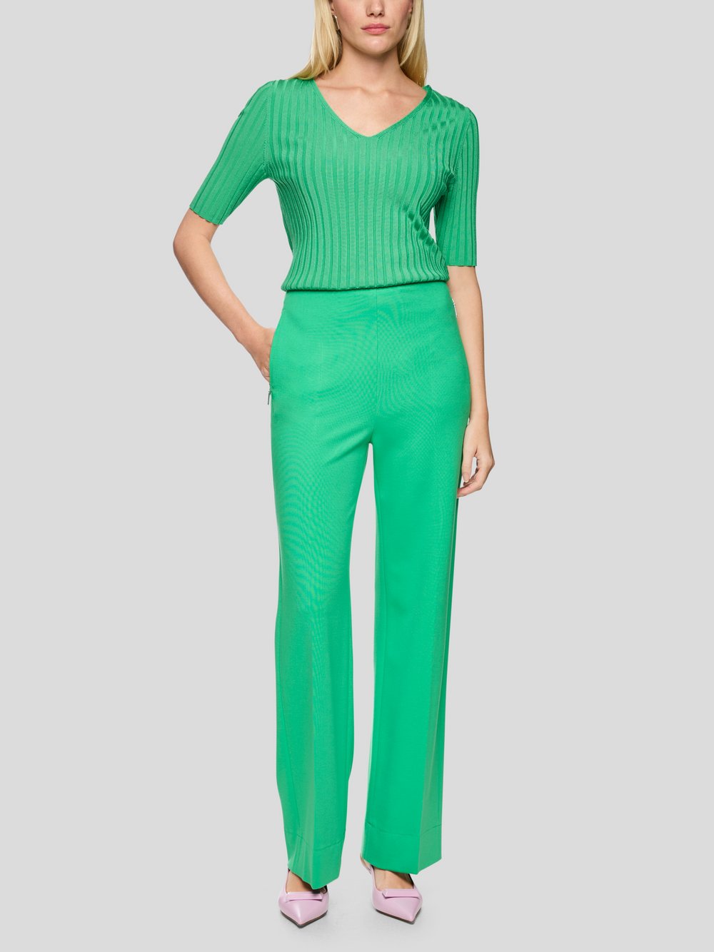 Thumbnail - Marc Cain Hose Damen Viskose grün, 40