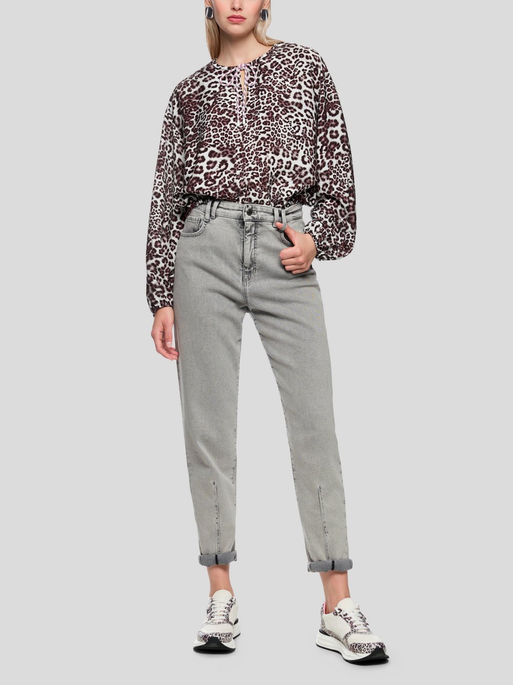 Thumbnail - Marc Cain Jeans Damen Baumwolle grau, 34