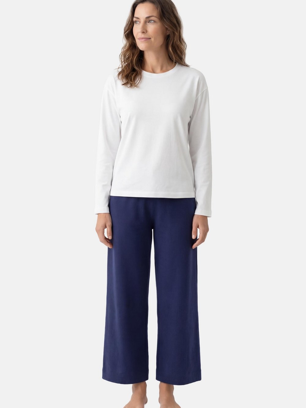 Thumbnail - Mey Schlafanzug Damen Baumwolle blau, M