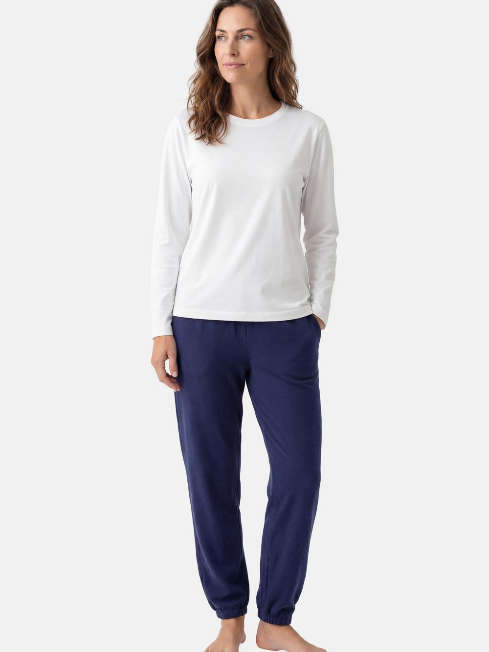 Thumbnail - Mey Schlafanzug Damen Baumwolle blau, S