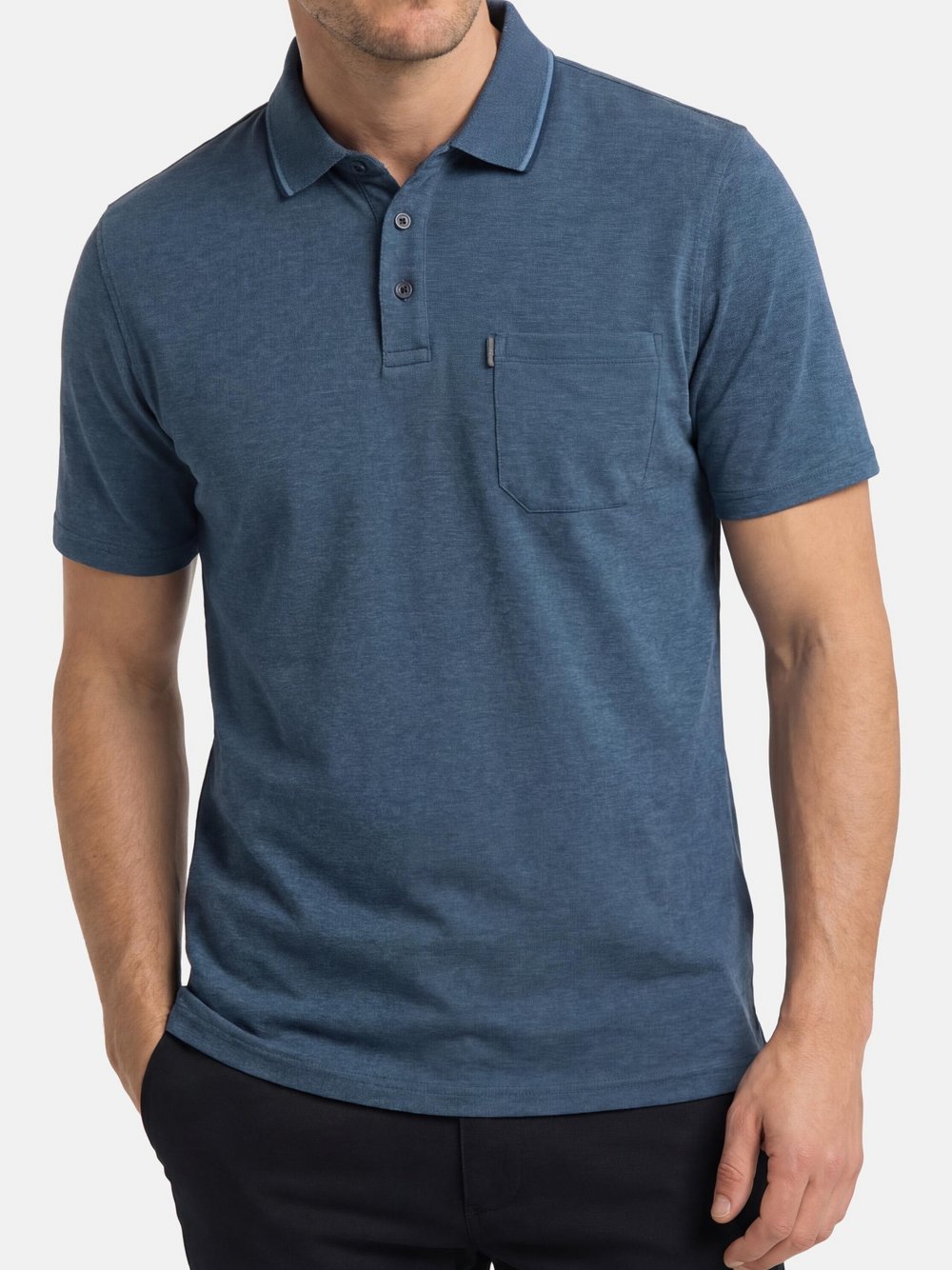Thumbnail - CASAMODA Poloshirt Herren Baumwolle grau, M