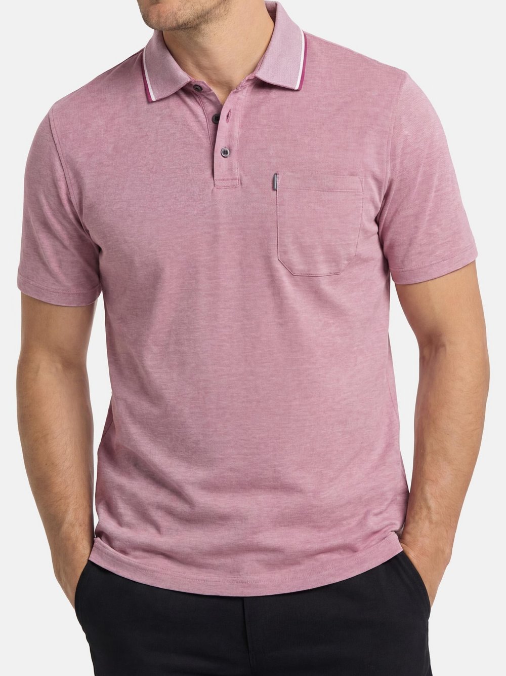 CASAMODA Poloshirt Herren Baumwolle rot, XXXL