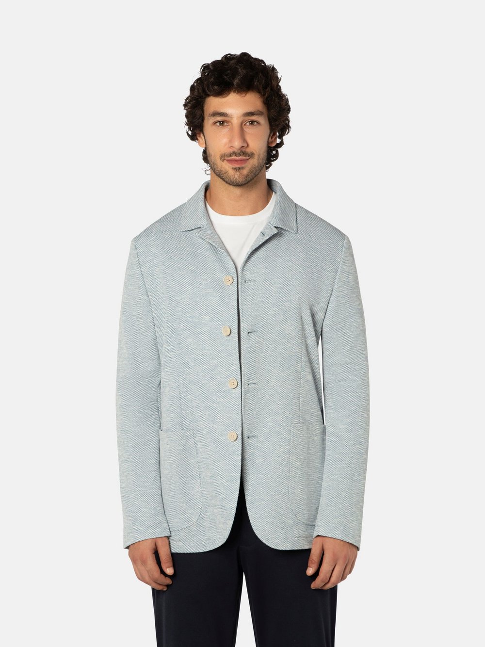 Benvenuto Sakko Herren Modern Fit blau, 54
