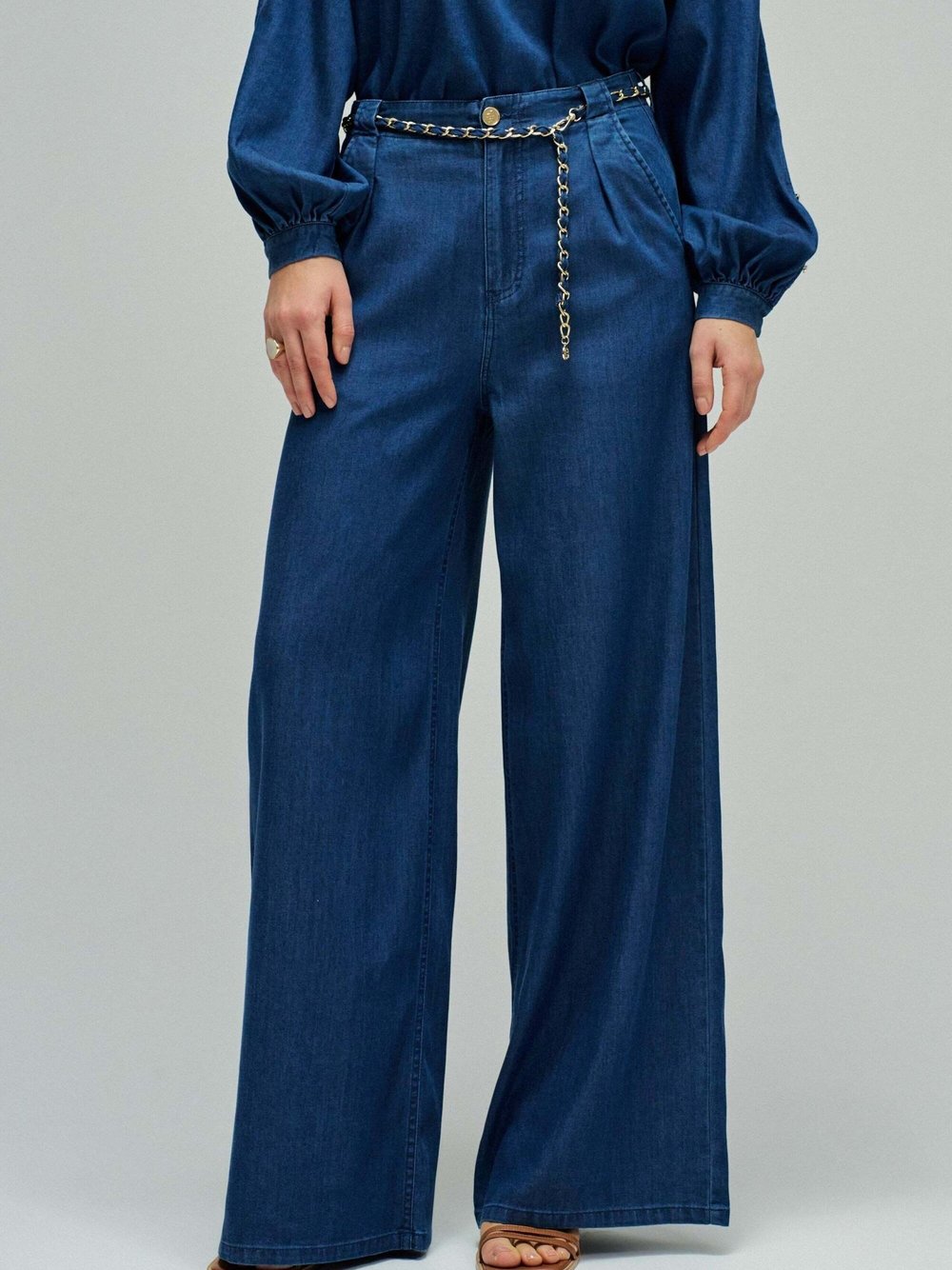 Salsa Jeans Stoffhose Damen Lyocell blau, S/32