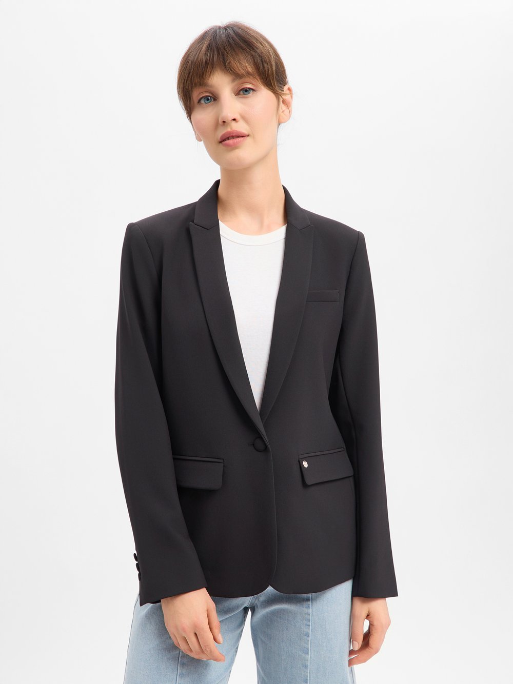 VAN GRAAF Mos Mosh Damen Schwarz Blazer Größe 40