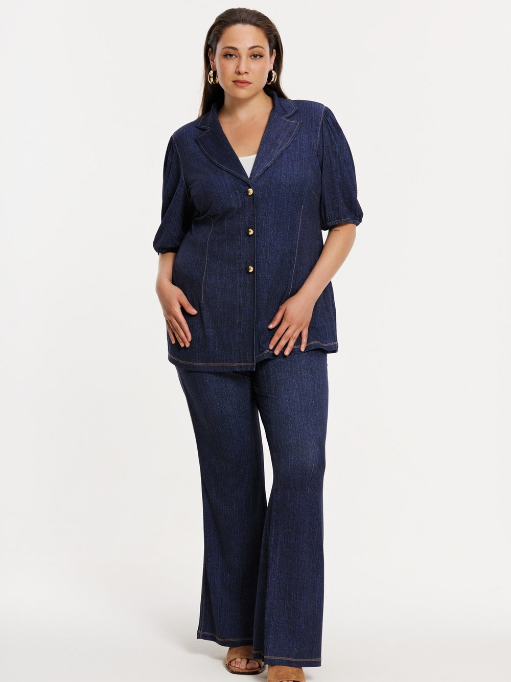 Thumbnail - YOEK Hose Damen blau, 46-48