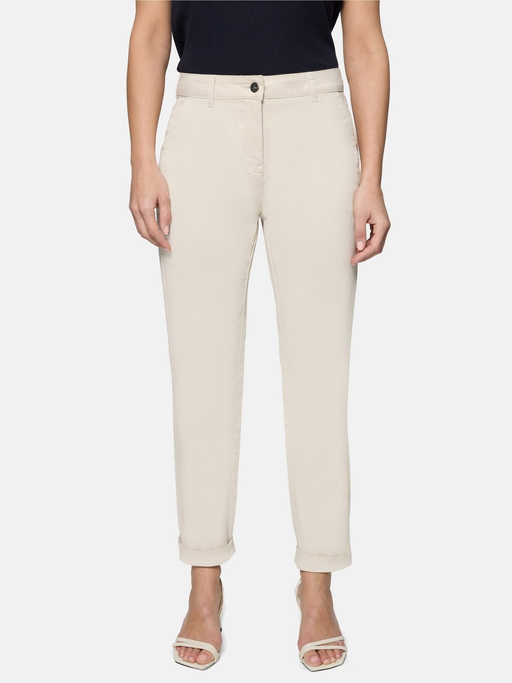 zero Chinohose Damen Baumwolle beige, 34