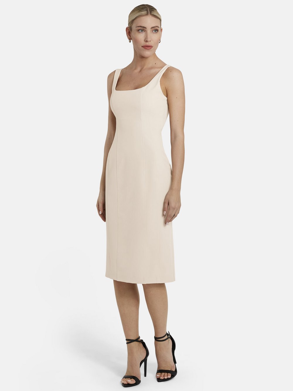 Nicowa Etuikleid Damen beige, 40