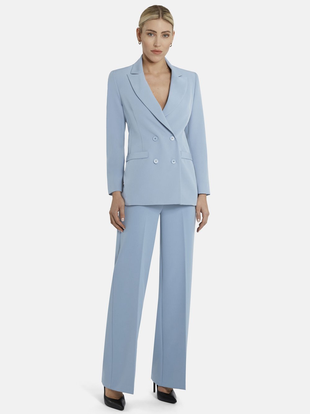 Nicowa Marlenehose Damen blau, 42