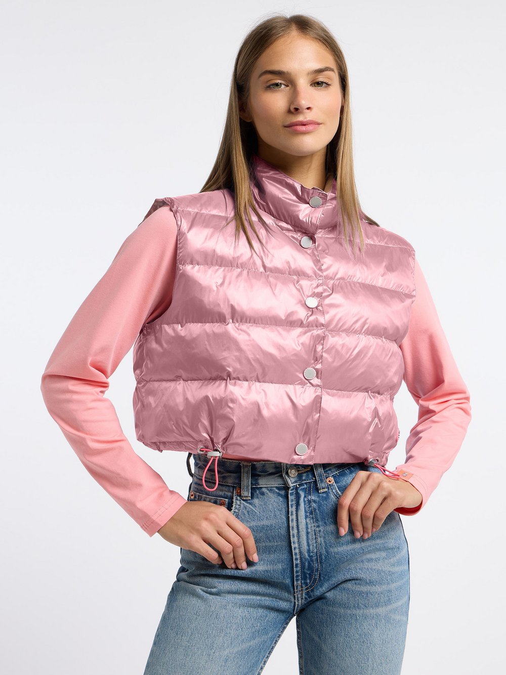 Thumbnail - Frieda & Freddies Wendeweste Damen rosa, 42