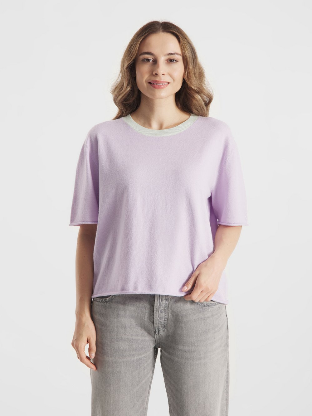 Thumbnail - Frieda & Freddies Strickshirt Damen Viskose lila, 40