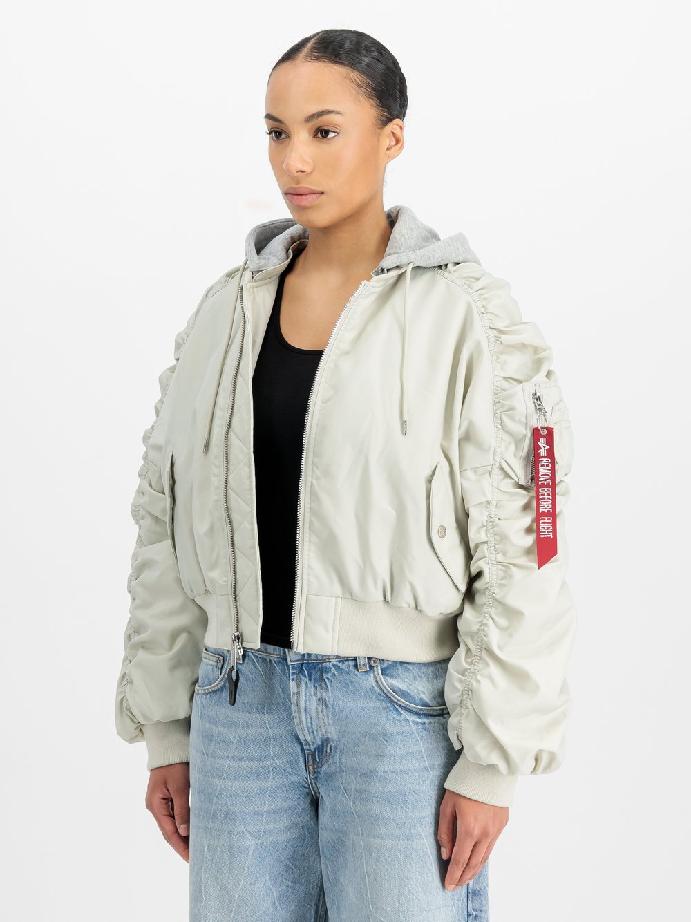 Alpha Industries Bomberjacke Damen grau, XS