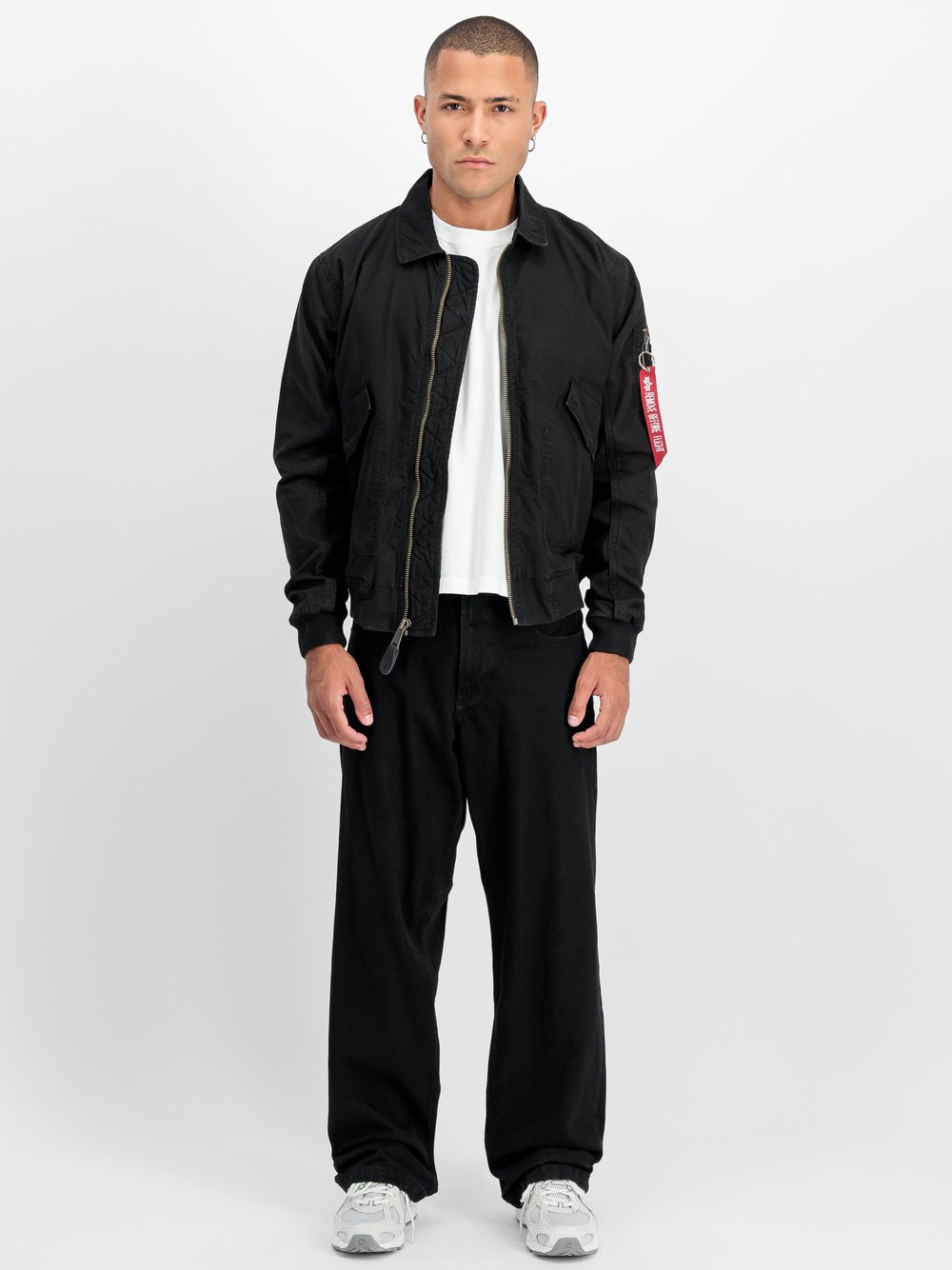 Alpha Industries Bomberjacke Herren Baumwolle schwarz, XXXL