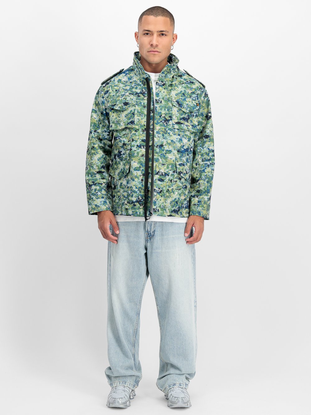 Alpha Industries Feldjacke Damen grün gemustert, M