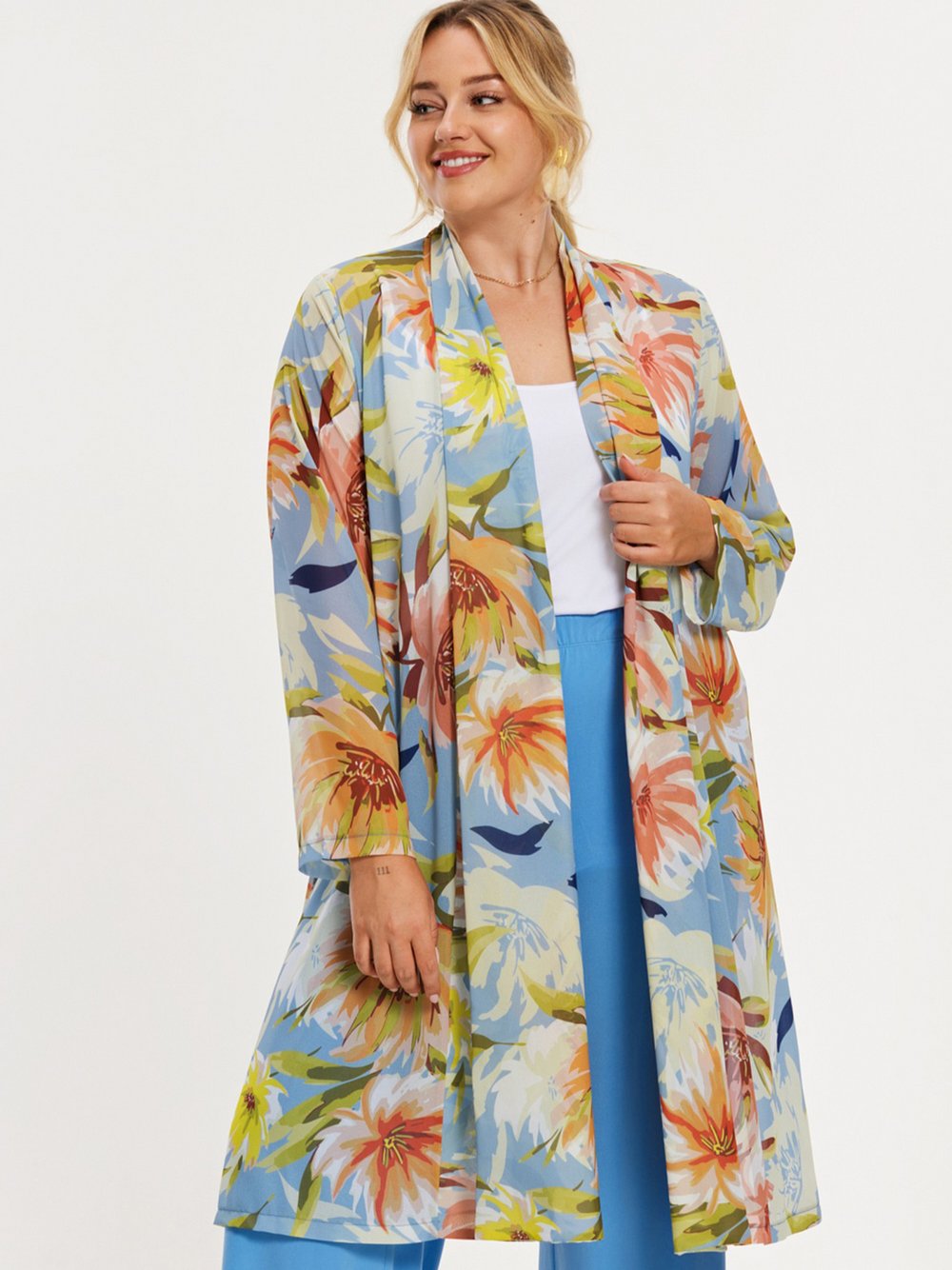 YOEK Jacke Damen mehrfarbig bedruckt, 58-60