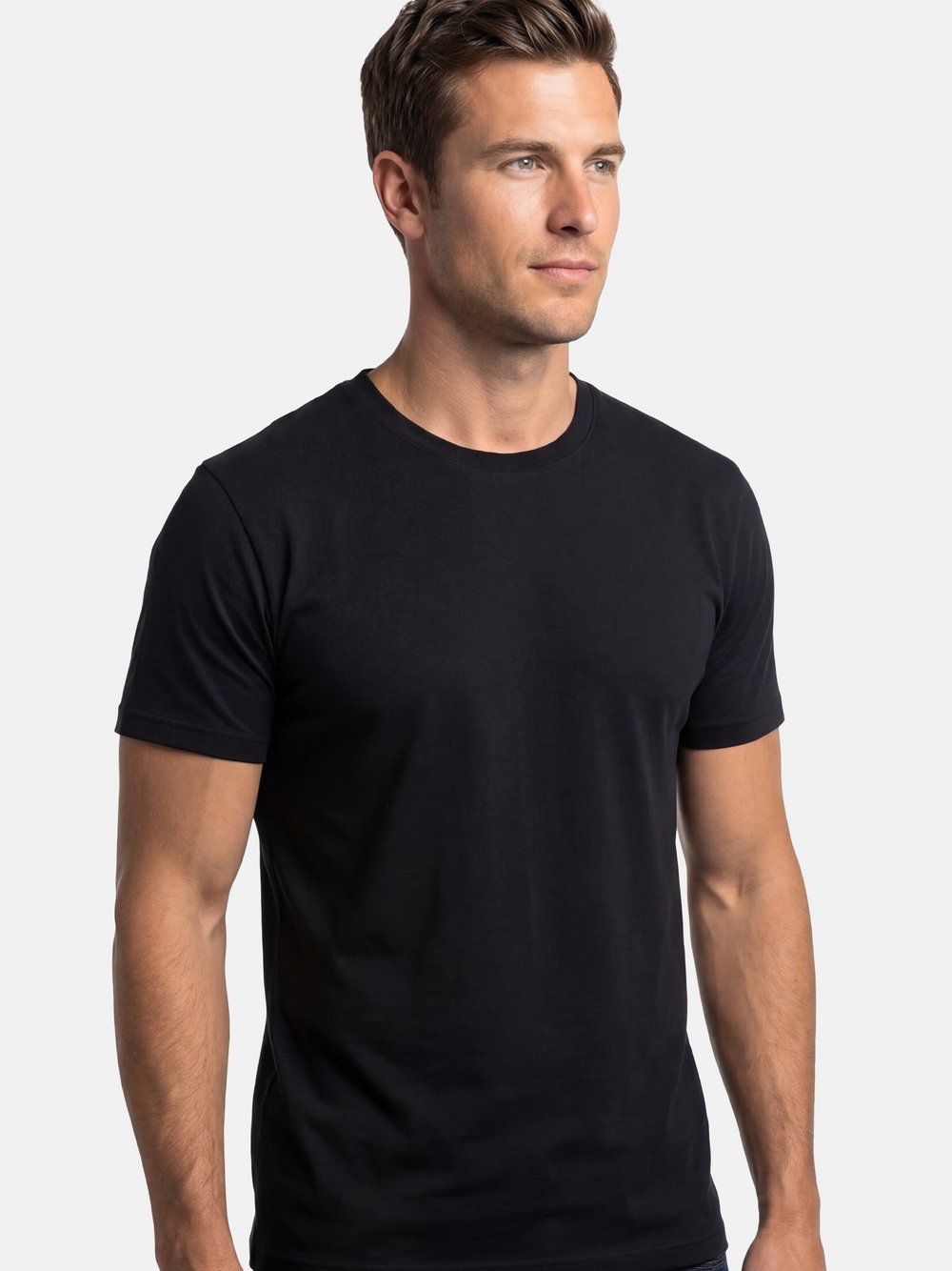 Thumbnail - Ragman Unterhemd Herren Baumwolle schwarz, XL