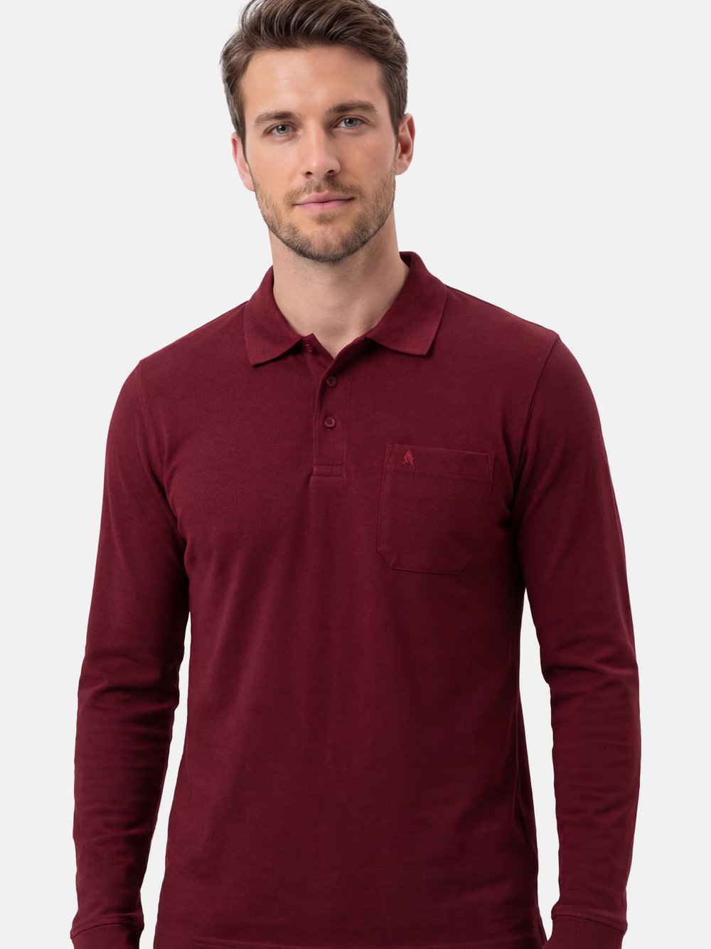Thumbnail - Ragman Poloshirt Herren Baumwolle rot, XXL