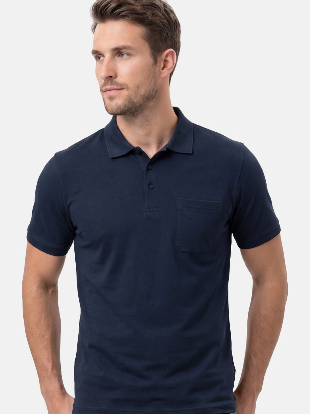 Ragman Poloshirt Herren Baumwolle blau, XL