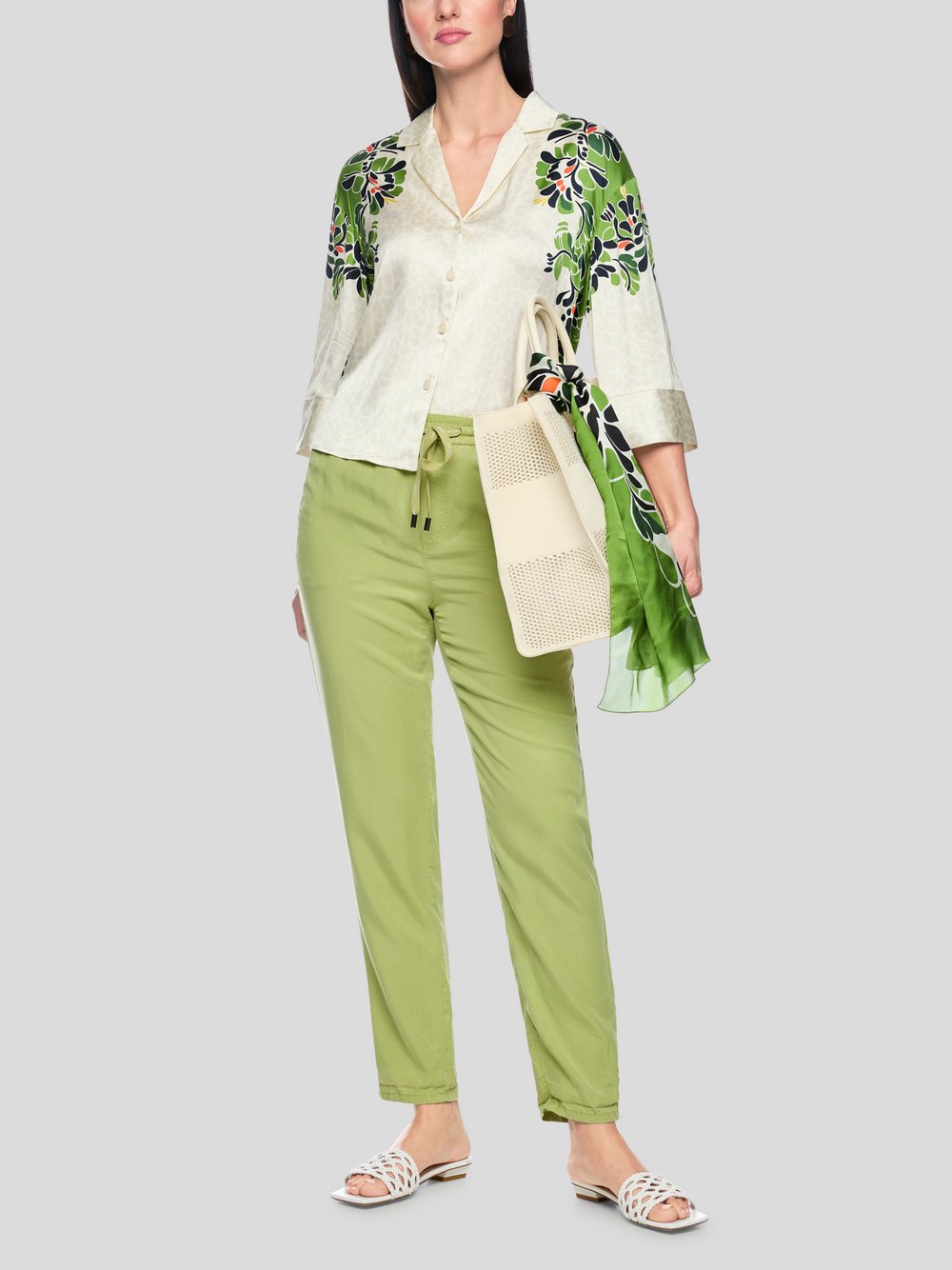 Marc Cain Hose Damen Lyocell grün, 36