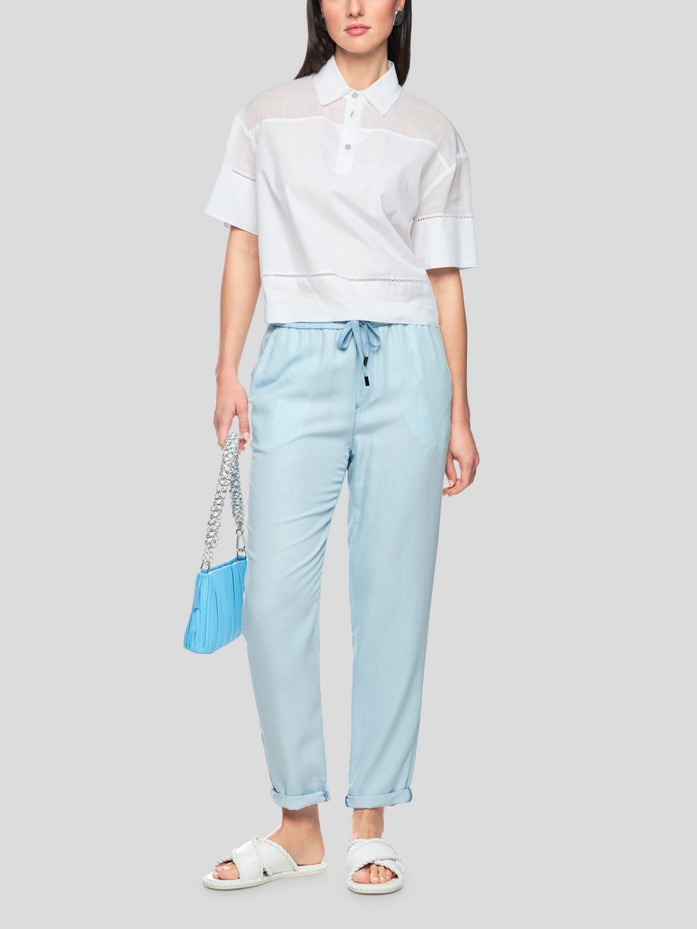 Marc Cain Hose Damen Lyocell blau, 44