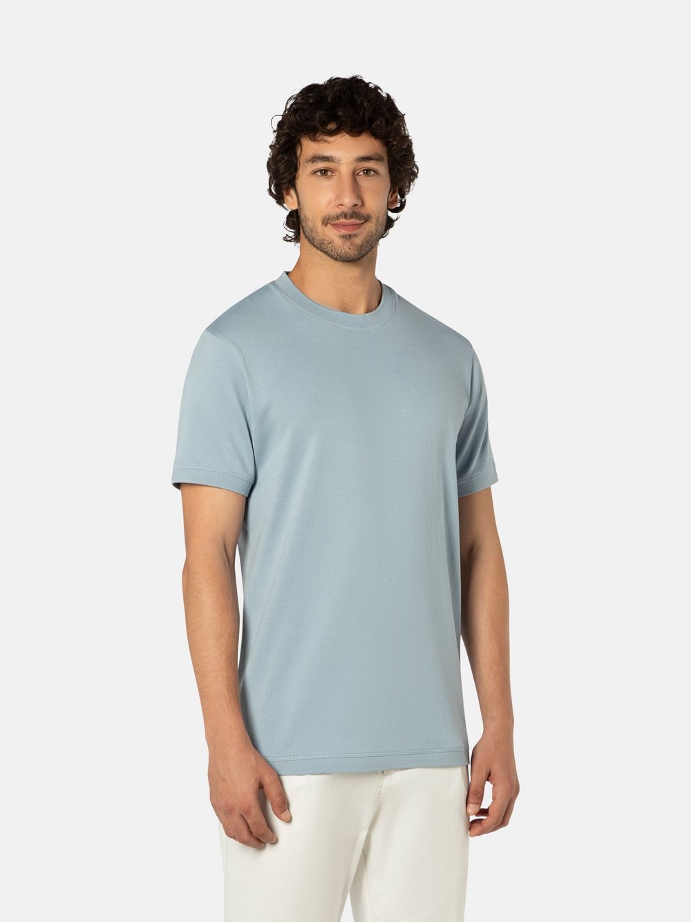 Thumbnail - Benvenuto T-Shirt Herren Baumwolle blau, XXL