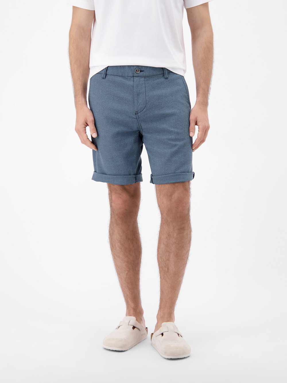 LERROS Chinoshorts Herren Baumwolle blau, 30