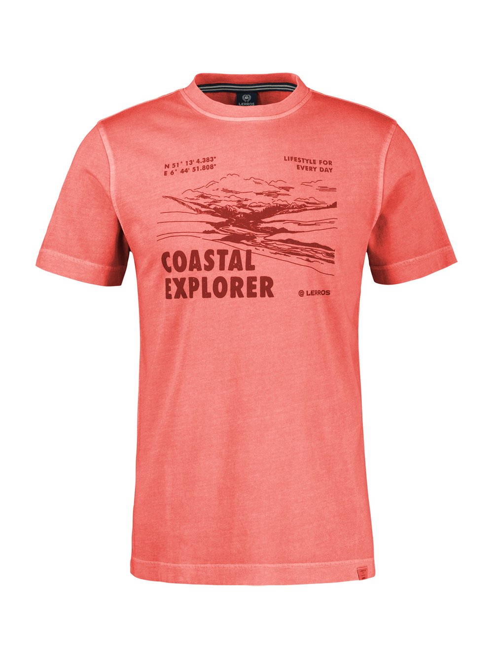 LERROS T-Shirt Herren Baumwolle mehrfarbig bedruckt, XXXL