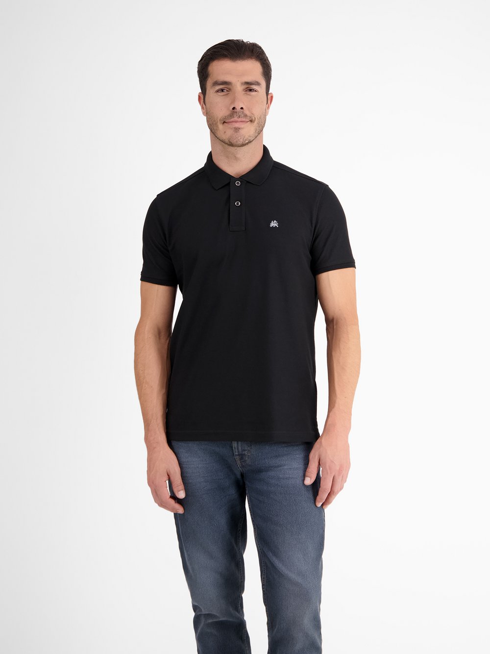 LERROS Poloshirt Herren Baumwolle schwarz, XXXL