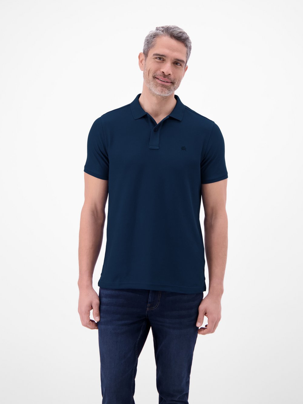 Thumbnail - LERROS Poloshirt Herren Baumwolle blau, M