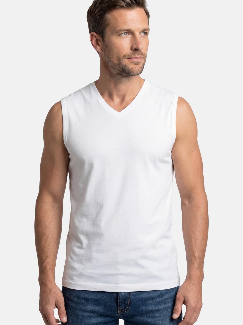 Thumbnail - Ragman Unterhemd Herren Baumwolle schwarz, XL