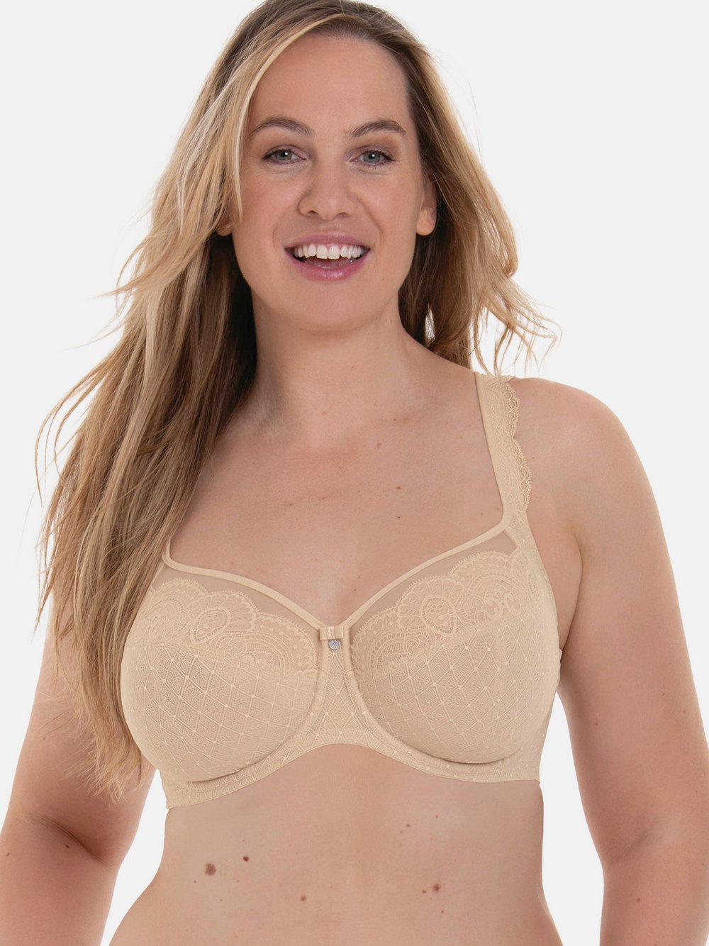 Thumbnail - Rosa Faia Bügel BH Damen beige gemustert, 75G