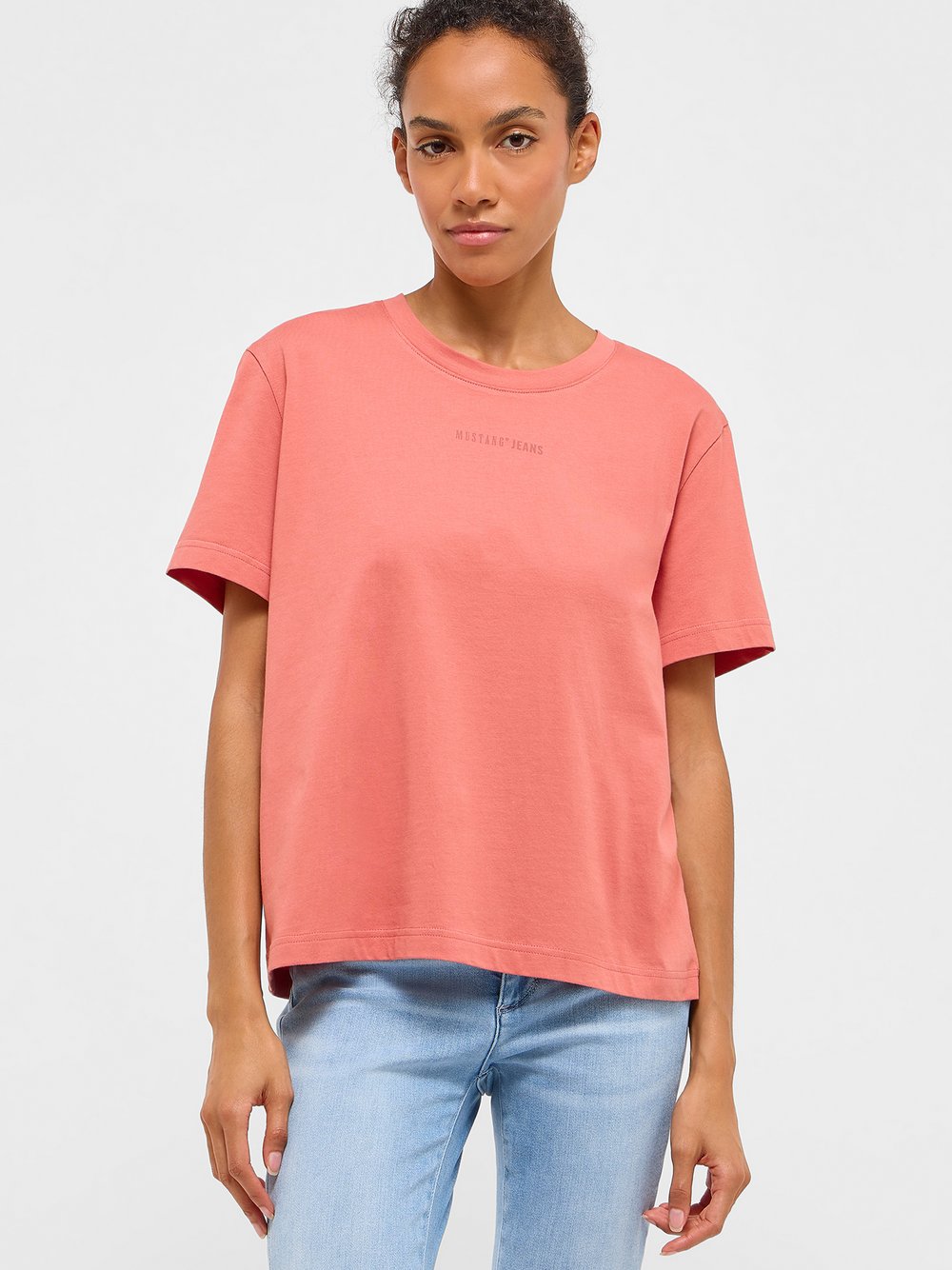 Thumbnail - Mustang T-Shirt Damen Baumwolle rosa, M