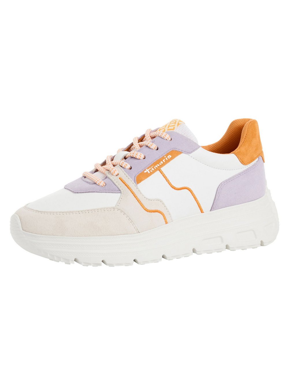 Tamaris Sneaker Damen Leder orange, 38