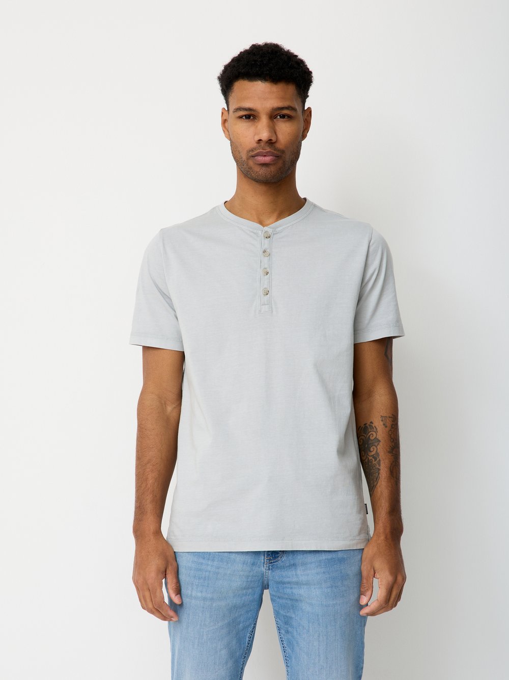 Paddock`s Shirt Herren Baumwolle grau, XXXL