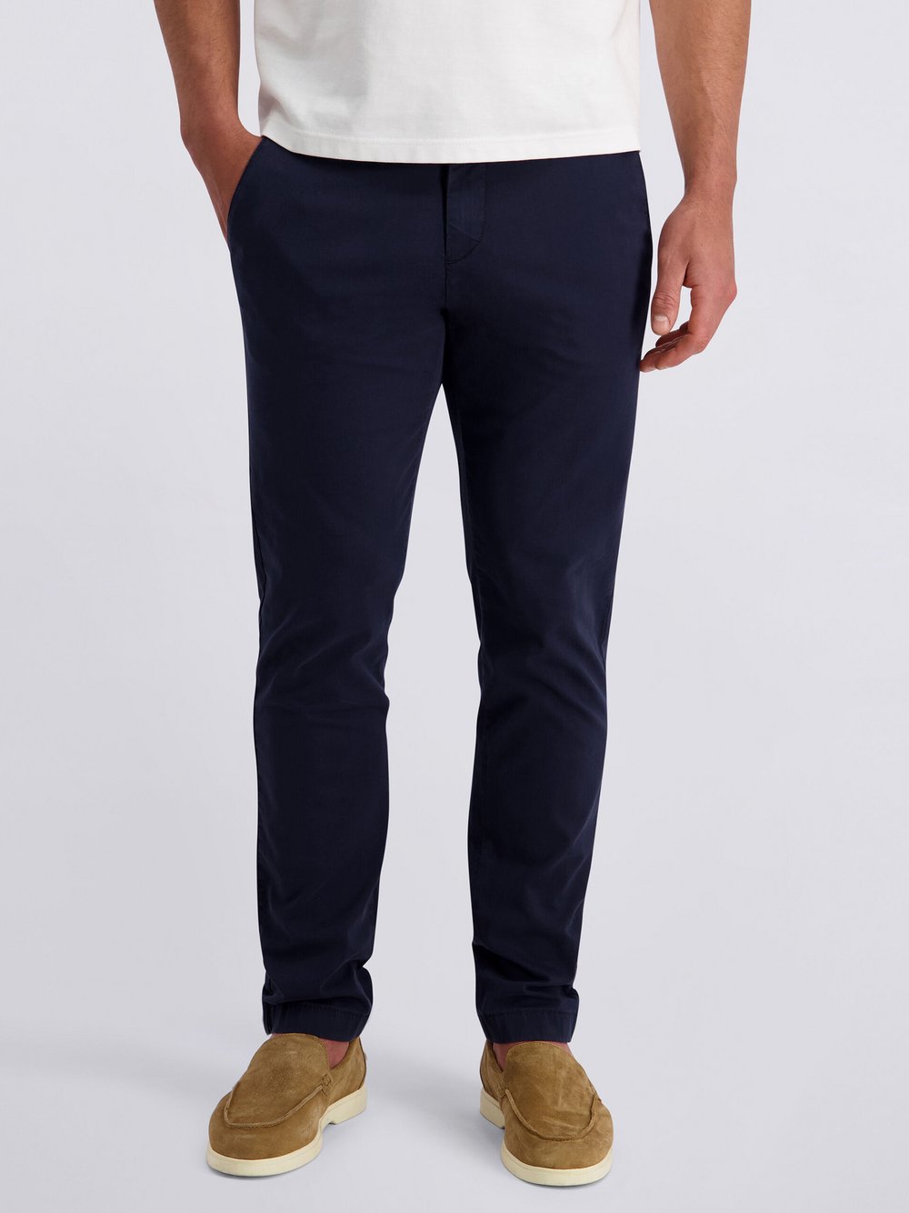 Pierre Cardin Chino Colmar Herren Baumwolle blau, 36-30