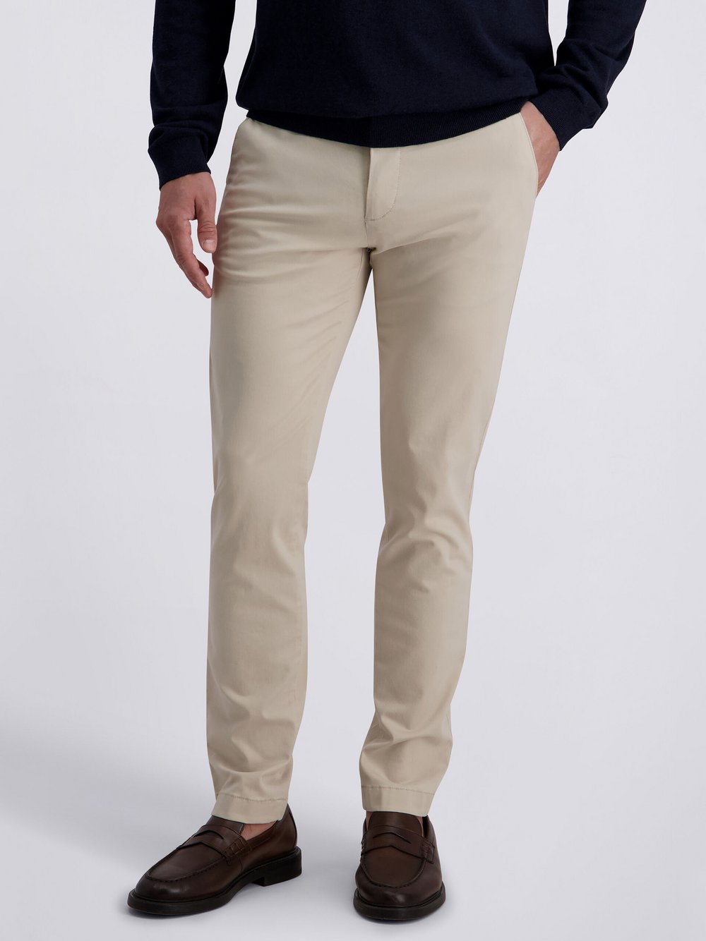 Pierre Cardin Chino Colmar Herren Baumwolle beige, 40-34
