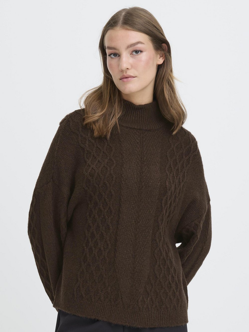 Thumbnail - Ichi Pullover IHMYLLE Damen braun, M