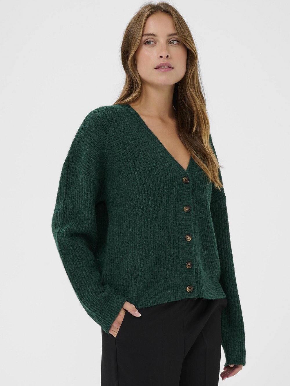 Kaffe Damen Vert Strickjacke, Kafiorella - Bild 3