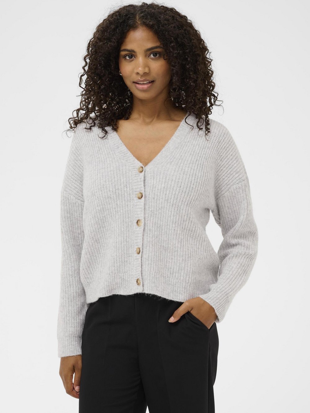 Kaffe, Damen, Pullover, Kafiorella, Grau, (XXL) - Bild 4